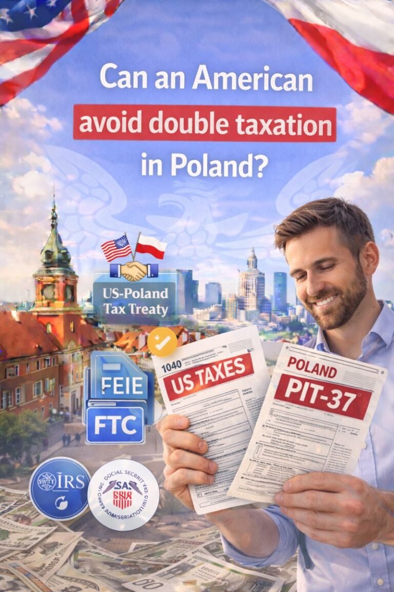 Can an American avoid double taxation in Poland?