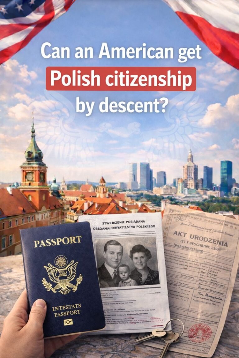 Can an American get Polish citizenship by descent?