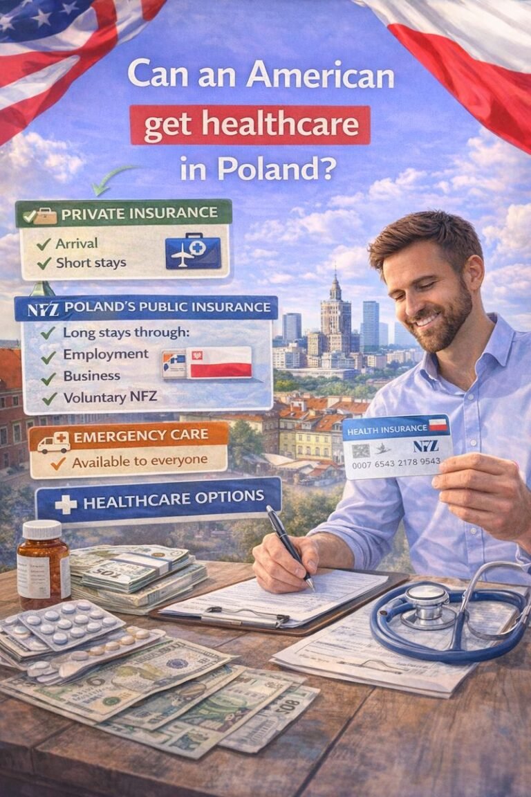 Can an American get healthcare in Poland?