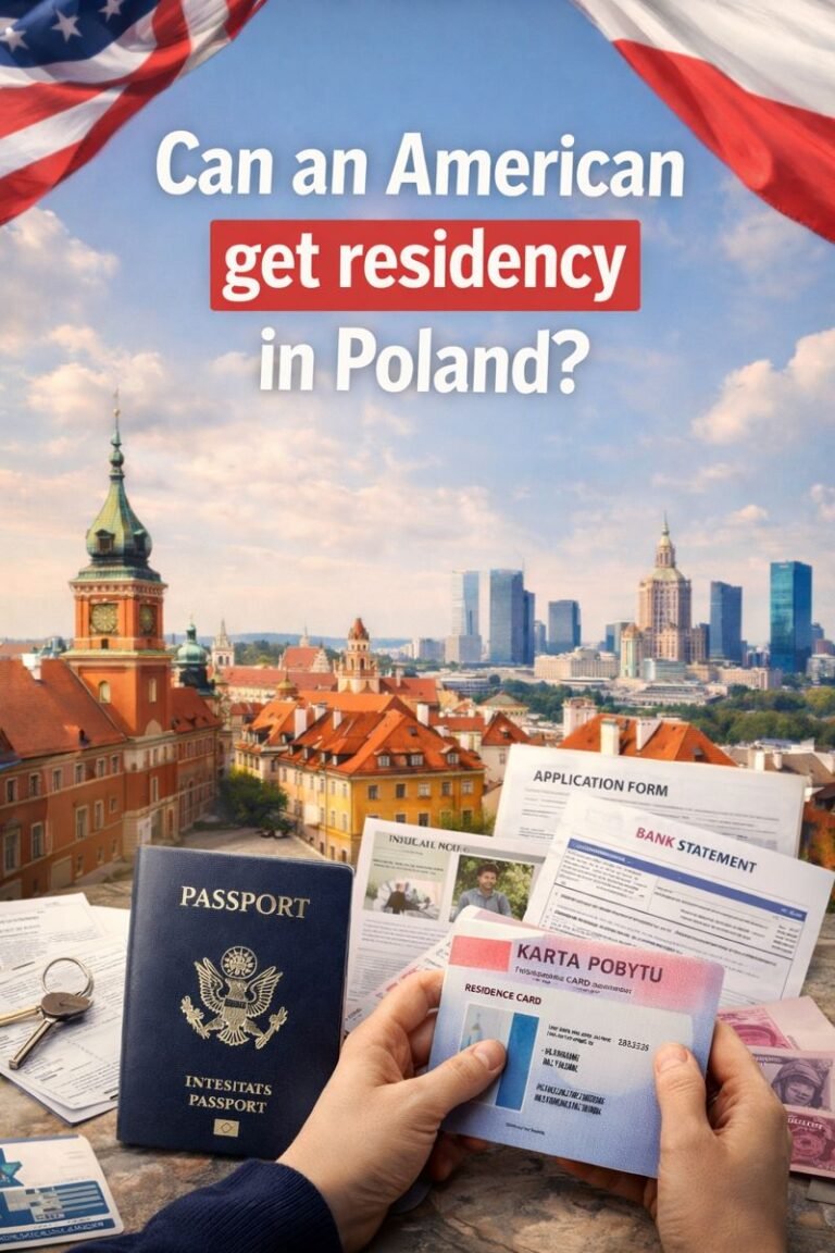 Can an American get residency in Poland?