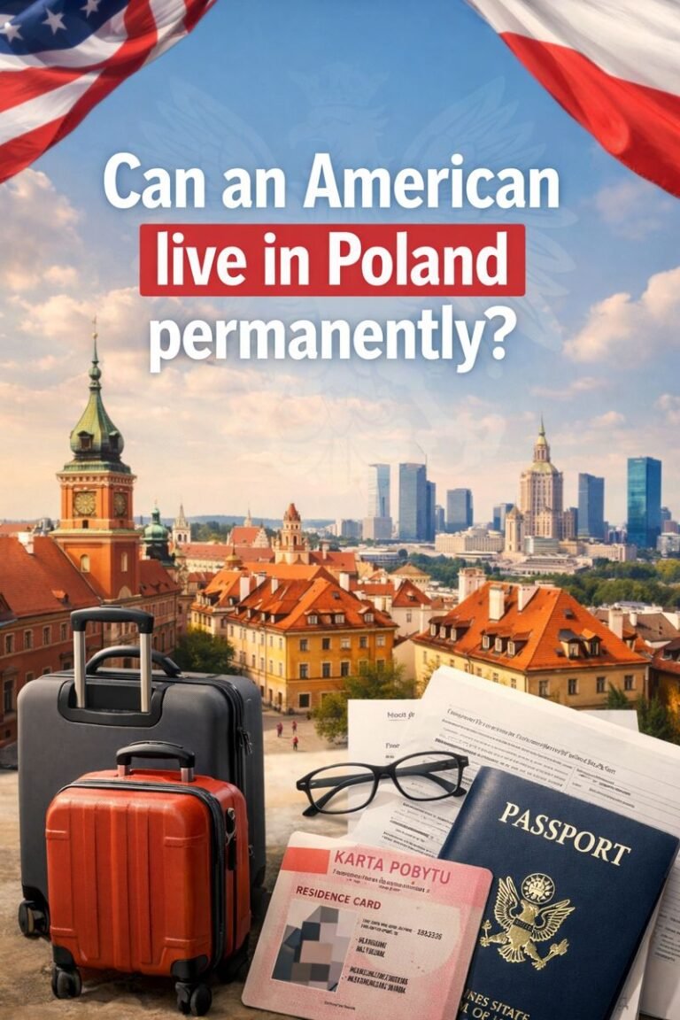 Can an American live in Poland permanently?