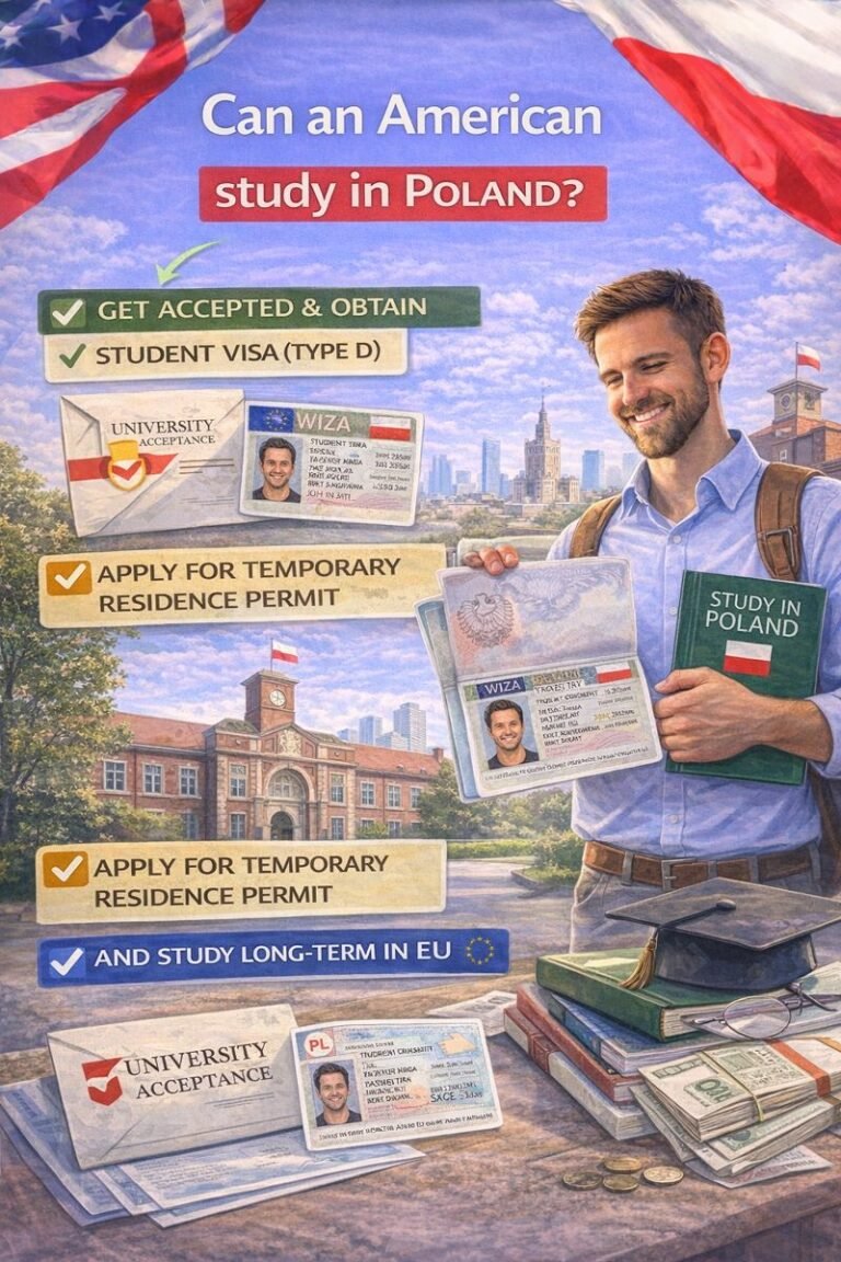 Can an American study in Poland?