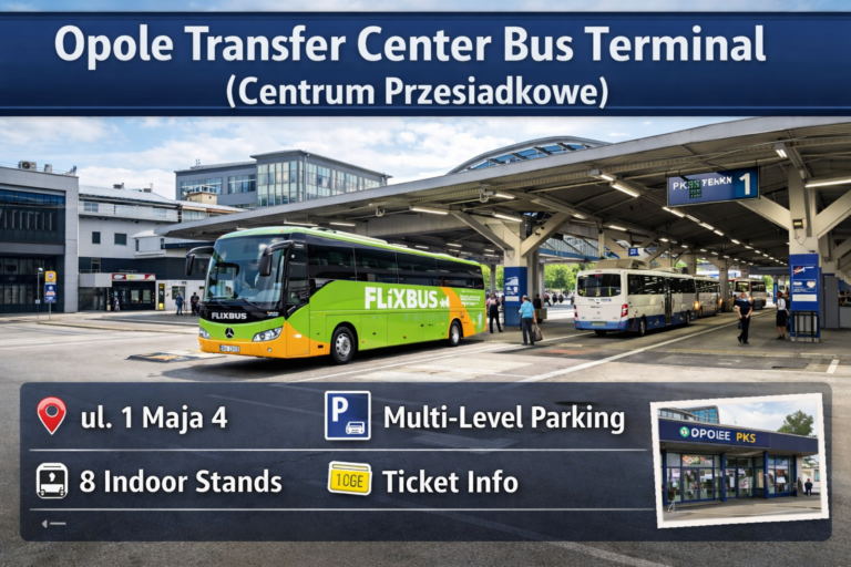 Opole Transfer Center Bus Terminal (Centrum Przesiadkowe Opole Główne) — Address, Platforms, Tickets & Parking